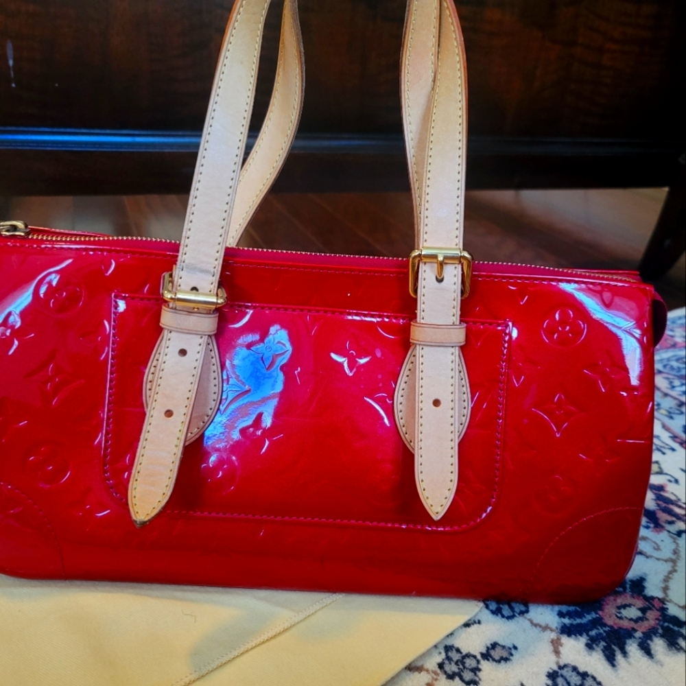 Louis Vuitton Red Patent Leather Rosewood Avenue